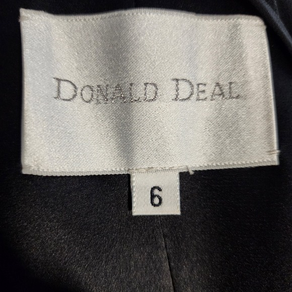 Donald Deal Black One Shoulder Beaded Waist Maxi Dress Formal Evening Gown Sz 6 - Picture 2 of 11